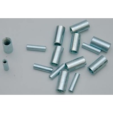 LENNIE Muff, Zink-plattierte, zinkplattierte Hülle, M08 x 30 mm, zylindrische Hülse in Zinkbasis-Stahl für Gewindestäbe, die einzeln verkauft, zum Montieren, Verbinden, Stärken, M08x30 mm