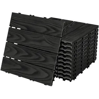 ML-Design WPC Terrassenfliesen Anthrazit 30 x 30 cm 55 St.