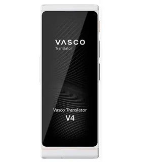 Vasco Translator V4 Sprachübersetzer | Übersetzungsgerät | Übersetzt lebenslang gratis | 108 Sprachen | Spracheingabe und Sprachausgabe | Foto Übersetzer | Farbe: Pearl White