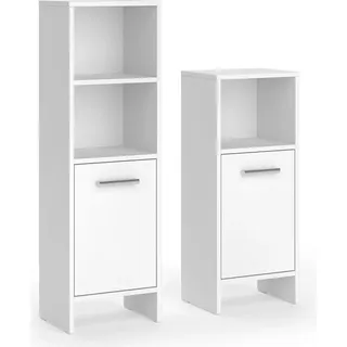 Badmöbel-Set Vicco Karli Weiß 2 Teile, Model 58330 - Weiß