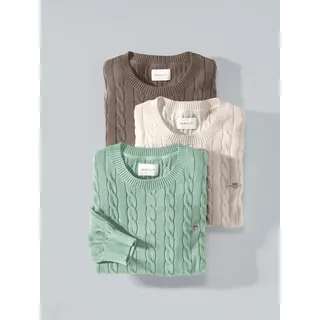 Rundhals-Pullover GANT grün