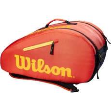 Wilson Padel-Tasche für Kinder und Jugendliche, Für bis zu 4 Schläger, Orange/Gelb, WR8902102001