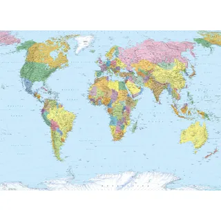 KOMAR Fototapete World Map 270 x 188 cm