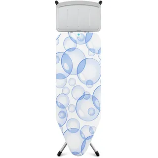 Brabantia Bügeltisch C 124x45 cm mit Dampfstationsablage Solide Bubbles (101229)