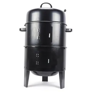 Rookoven BBQ – Multifunktional – Räuchergrill – 3-in-1 Grill – Rauchton – Thermometer – Schwarz