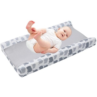 Uposao Baby Bezug für Wickelauflage,Superweich Atmungsaktiv Blumenmuster Wickelauflagenbezug Wickelbezug für Wickeltisch Baumwolle Polyester Baby Nursery Windel Wickelunterlage Abdeckung 32''X 16 ''