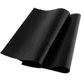 2x Teflon-Grillmatte zum Braten von Grillfleisch, Gemüse, Fisch, groß - Schwarz