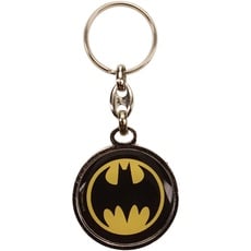 Bild SD Toys, Schlüsselanhänger, rund, Metall, Batman-Logo, Universum, DC Comics porte-clés métal Batman Logo 7 cm