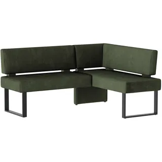 OTTO home "Oliver mit Metallgestell, Küchenbank", verschiedene Bezüge Cord Esszimmerbank OTTOs Choice, dunkelgrün (castello 8641), schwarz),