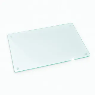 Wallfluent Glasplatte 52x30cm Transparent , Glas , Rechteckig , 30x0.4x52 cm , Esszimmer, Esstische, Tischsysteme