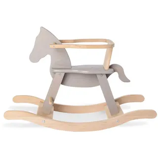 Pinolino Schaukelpferd mit Ring, grau/natur