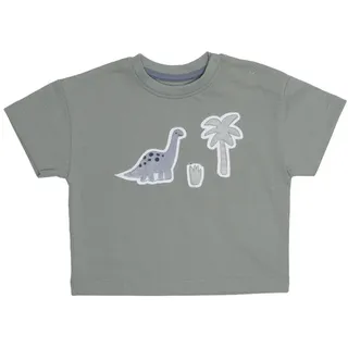 Patinio Babyshirt , Salbeigrün , Textil , Dinosaurier , Gr. 62 , male , Oeko-Tex® Standard 100 , Kurzarm , Babykleidung, Babyhemden & Babyshirts