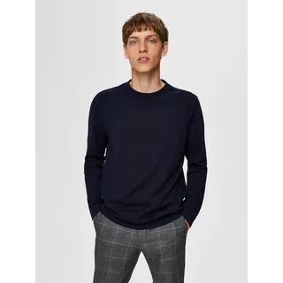 SELECTED HOMME Strickpullover »SLHBERG CREW NECK NOOS« SELECTED HOMME Navy Blazer L