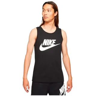 Nike Herren Icon Futura Tanktop, Black/White, M