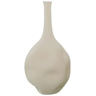 DRW Bodenvase aus Keramik in Beige, 46 x 22 x 22 cm