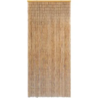 vidaXL Insektenschutz Türvorhang Bambus 90 x 220 cm - Braun