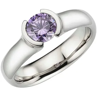 hechter paris Fingerring »Schmuck Geschenk Silber 925 Ring mit Zirkonia«, mit Zirkonia (synth.) HECHTER PARIS silberfarben-lila + lila 56