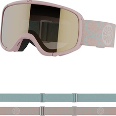 Salomon Rio Kinder-Brille Ski Snowboarden, Kinderfreundliche Passform und Komfort, mehr Augenkomfort und Haltbarkeit, Orange, Einheitsgröße