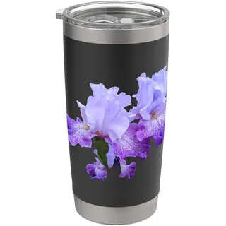 The Most Beautiful Purple Iris Splashacata Shapes Mania: Doppelwandiger Edelstahl-Thermobecher