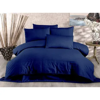 l'essentiel linge de maison Lilyum WTN3210 Dunkelblau 135 x 200 cm + 80 x 80 cm