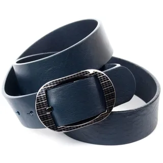 Anthoni Crown Damengürtel Leder 85 blau