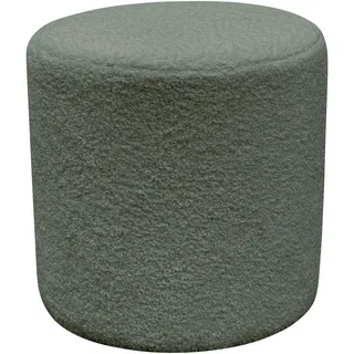 Novel Pouf , Grün , Textil, Holzwerkstoff , Uni , 35x35 cm , Indoor, Sitzfläche gepolstert, formstabil , Wohnzimmer, Sessel, Hocker & Hockerbänke, Poufs