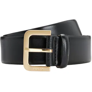 Hugo für Damen. 50541177 Zana Gürtel schwarz (80cm), Lässig, Polyester