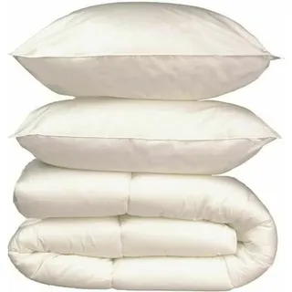Bettdeckenfüller 400 g /m2 200 x 200 cm Polyester (3 Stück) - Weiß