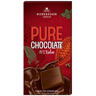 Niederegger Pure Chocolate Edelbitter Schokoladen Tafel 100g
