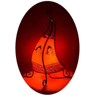 Orientalische Marokkanische Stehlampe Leder Lampe Hennalampe Coq Gecko