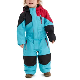 KILLTEC Schneeanzug Kinder Kesley Mini - Skioverall mit Kapuze - 10.000 mm Wassersäule - Skianzug für Jungen und Mädchen, Türkis, 122/128