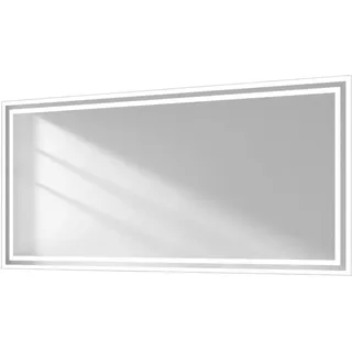 Emke LED Badezimmerspiegel mit Beleuchtung 120 x 60 cm Badspiegel mit Kippschalter Anti-Beschlag KaltweißWarmweiß