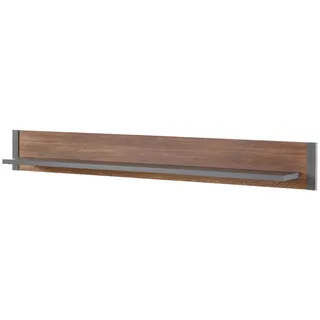 furn.design Wandboard 156 x 25 x 17 cm Eiche/Grau