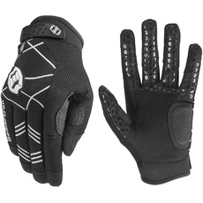 Seibertron B-A-R PRO 2.0 Signature Baseball/Softball Schlagmann Batting Handschuhe Gloves Super Grip Finger Fit for Erwachsener schwarz XL
