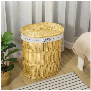 Homcom Wäschekorb Weidenrute