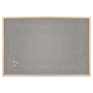Zeller Pinnwand 80,0 x 60,0 cm Leinen grau