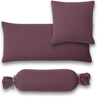 Estella Kissenbezug aubergine 40x80 cm - Lila