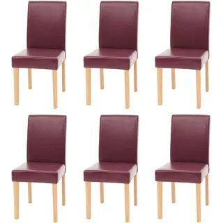 MCW Esszimmerstuhl Littau Kunstleder Rot 6er Set