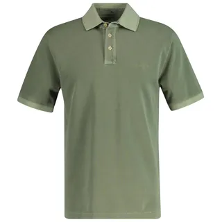 GANT Polo grün, einfarbig 3 Knöpfe Sunfaded SS Kurzarm - Grün