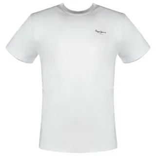 Pepe Jeans Herren Original Basic 3 N T shirt, Weiß (White), L EU