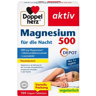Doppelherz Magnesium 500 für die Nacht Tabletten 100 St.
