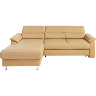 sit&more Ecksofa »Top Ascara L-Form«, inklusive Boxspring/Federkern-Polsterung, komfortablem Federkern sit&more cappuccino