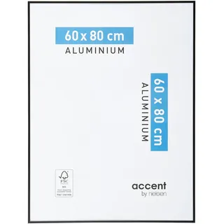 Nielsen Bilderrahmen , Schwarz , Metall , rechteckig , 60x80 cm , Bilder & Rahmen, Bilderrahmen, Bilderrahmen & Fotorahmen