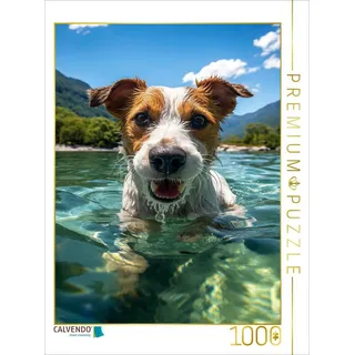 Calvendo Puzzle Ja, Schwimmen ist großartig | 1000 Teile Lege-Größe 64x48cm Foto-Puzzle für glückliche Stunden