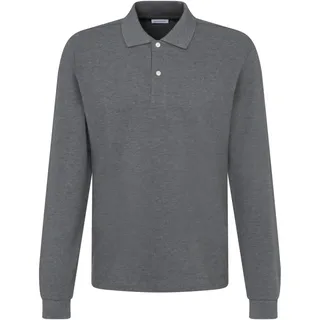 Seidensticker Herren Business Poloshirt Pique - Herren Polohemd Classic - Slim Fit - Langarm - 100% Baumwolle