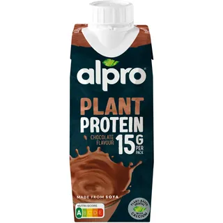 Alpro Proteindrink Schokoladengeschmack – Vegan und milchfrei – Ohne Süßstoffe – Von Natur aus laktosefrei – Reich an Ballaststoffen, Calcium und Vitaminen – 1 x 250 ml – Haltbar
