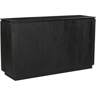 Livetastic Kücheninsel , Schwarz , Holz , Mangoholz , massiv , 180x100x50 cm , Küchen, Küchenzeilen & Küchenblöcke, Küchenzeilen