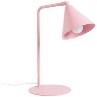 Tischlampe Stahl Rosa schwenkbar drehbar E14 h:35 cm Tischleuchte Wohnzimmer