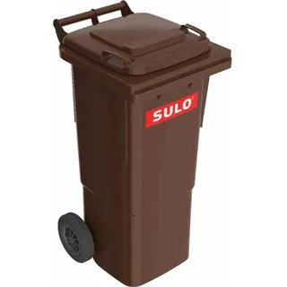SULO 1049743 Müllgroßbehälter 60 Liter Kunststoff fahrbar 10 kg braun - Braun