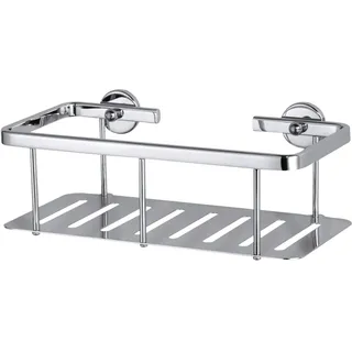 Tesa Aluxx Ablagekorb einstöckig, Aluminium, verchromt,
